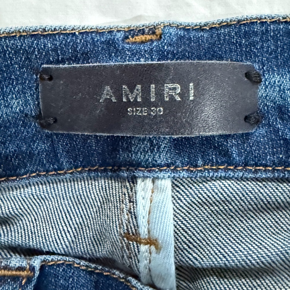 Amiri Distressed Skinny Jeans – Size 30